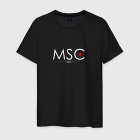 Мужская футболка хлопок с принтом MSCside collection | MSC (2021) в Кировске, 100% хлопок | прямой крой, круглый вырез горловины, длина до линии бедер, слегка спущенное плечо. | 0x000000123 | moscow | moscow side | mscside | москва