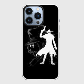 Чехол для iPhone 13 Pro с принтом Силуэт Hellsing в Кировске,  |  | alucard | alukard | anime | blood | dracula | hellsing | integra | japan | manga | seras | tepes | vampire | victoria | vlad | алукард | аниме | вампир | виктория | влад | граф | дракула | интегра | клыки | кровь | манга | монстр | серас | хел