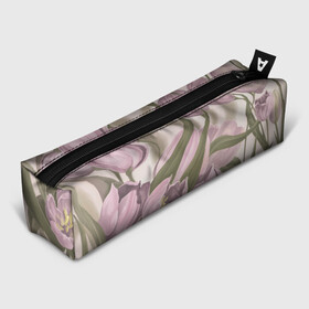 Пенал 3D с принтом Сахарный розовый в Кировске, 100% полиэстер | плотная ткань, застежка на молнии | flowers | sugar pink | бутоны | весна | женственность | нежность | природа | тюльпан | флавер | цветы