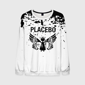 Мужской свитшот 3D с принтом placebo в Кировске, 100% полиэстер с мягким внутренним слоем | круглый вырез горловины, мягкая резинка на манжетах и поясе, свободная посадка по фигуре | black eyed | black market music | every you every me | nancy boy | placebo | placebo interview | placebo live | placebo nancy | pure morning | running up that hill | special k | taste in men | where is my mind | without you i’m nothing