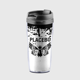 Термокружка-непроливайка с принтом placebo в Кировске, внутренняя часть — пищевой пластик, наружная часть — прозрачный пластик, между ними — полиграфическая вставка с рисунком | объем — 350 мл, герметичная крышка | black eyed | black market music | every you every me | nancy boy | placebo | placebo interview | placebo live | placebo nancy | pure morning | running up that hill | special k | taste in men | where is my mind | without you i’m nothing