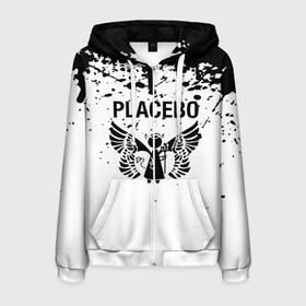 Мужская толстовка 3D на молнии с принтом placebo в Кировске, 100% полиэстер | длина до линии бедра, манжеты и пояс оформлены мягкой тканевой резинкой, двухслойный капюшон со шнурком для регулировки, спереди молния, по бокам два кармана | black eyed | black market music | every you every me | nancy boy | placebo | placebo interview | placebo live | placebo nancy | pure morning | running up that hill | special k | taste in men | where is my mind | without you i’m nothing