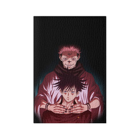 Обложка для паспорта матовая кожа с принтом МАГИЧЕСКАЯ БИТВА SUKUNA в Кировске, натуральная матовая кожа | размер 19,3 х 13,7 см; прозрачные пластиковые крепления | Тематика изображения на принте: anime | japan | japanese | jujutsu | jujutsu kaisen | kaisen | sukuna | аниме | двуликий призрак | иероглифы | инумаки | итадори | итадори юдзи | магическая битва | нобара | панда | рёмен | рёмен сукуна | сатору | сукуна | юдзи