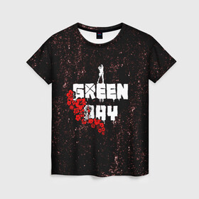 Женская футболка 3D с принтом green day в Кировске, 100% полиэфир ( синтетическое хлопкоподобное полотно) | прямой крой, круглый вырез горловины, длина до линии бедер | american idiot | boulevard of broke | day | green | green day | green day hits | green day lyrics | green day mix | green day music video | green day official | green day songs | green day videos | greenday | music | music video | official | warner record