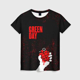 Женская футболка 3D с принтом green day в Кировске, 100% полиэфир ( синтетическое хлопкоподобное полотно) | прямой крой, круглый вырез горловины, длина до линии бедер | american idiot | boulevard of broke | day | green | green day | green day hits | green day lyrics | green day mix | green day music video | green day official | green day songs | green day videos | greenday | music | music video | official | warner record