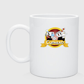 Кружка керамическая с принтом CUPHEAD / КАПХЕД. в Кировске, керамика | объем — 330 мл, диаметр — 80 мм. Принт наносится на бока кружки, можно сделать два разных изображения | Тематика изображения на принте: cuphead | боссы | игра | капхед