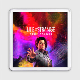 Магнит 55*55 с принтом Life Is Strange True Colors в Кировске, Пластик | Размер: 65*65 мм; Размер печати: 55*55 мм | life is strange | life is strange true colors | жизнь странная штука | лайф из стенж тру колорс | лайф из стренж