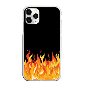 Чехол для iPhone 11 Pro матовый с принтом ОГОНЬ И НИЧЕГО ЛИШНЕГО в Кировске, Силикон |  | blaze | cs go | csgo | блазе | блейз | вектор | кс го | ксго | на черном фоне | нечего лишнего | огонь | пламя | языки пламени
