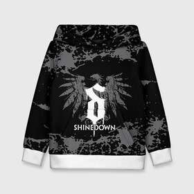 Детская толстовка 3D с принтом shinedown в Кировске, 100% полиэстер | двухслойный капюшон со шнурком для регулировки, мягкие манжеты на рукавах и по низу толстовки, спереди карман-кенгуру с мягким внутренним слоем | 45 shinedown | atlantic | atlantic records | brent smith | cut the cord | get up shinedown | music video | official video | rock | shinedown | shinedown (musical group) | shinedown devil | sound of madness | state of my head | zach myers