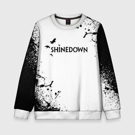 Детский свитшот 3D с принтом shinedown в Кировске, 100% полиэстер | свободная посадка, прямой крой, мягкая тканевая резинка на рукавах и понизу свитшота | Тематика изображения на принте: 45 shinedown | atlantic | atlantic records | brent smith | cut the cord | get up shinedown | music video | official video | rock | shinedown | shinedown (musical group) | shinedown devil | sound of madness | state of my head | zach myers