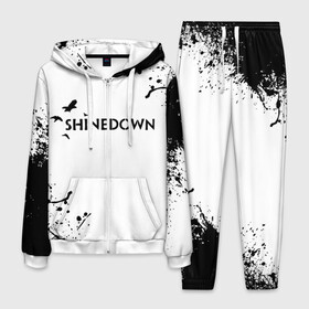 Мужской костюм 3D с принтом shinedown в Кировске, 100% полиэстер | Манжеты и пояс оформлены тканевой резинкой, двухслойный капюшон со шнурком для регулировки, карманы спереди | 45 shinedown | atlantic | atlantic records | brent smith | cut the cord | get up shinedown | music video | official video | rock | shinedown | shinedown (musical group) | shinedown devil | sound of madness | state of my head | zach myers