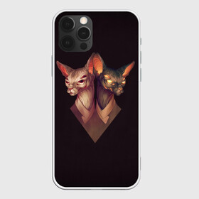 Чехол для iPhone 12 Pro Max с принтом Mystical Sphinxes  в Кировске, Силикон |  | египет | коты | мистика | сфинксы | фараоны