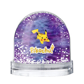 Снежный шар с принтом Pikachu Blue&Rose K&C в Кировске, Пластик | Изображение внутри шара печатается на глянцевой фотобумаге с двух сторон | Тематика изображения на принте: go | pikachu | pocemon | абстракция | пикачу | покемон