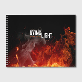 Альбом для рисования с принтом DYING LIGHT 2 в Кировске, 100% бумага
 | матовая бумага, плотность 200 мг. | Тематика изображения на принте: dying light | dying light 2 | даинг лайт