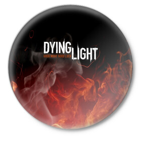 Значок с принтом DYING LIGHT 2 в Кировске,  металл | круглая форма, металлическая застежка в виде булавки | dying light | dying light 2 | даинг лайт