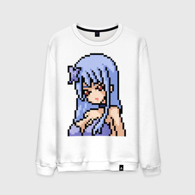 Мужской свитшот хлопок с принтом Pixel art anime girl в Кировске, 100% хлопок |  | anime | art | girl | manga | pixel | аниме | арт | девушка | манга | пиксель