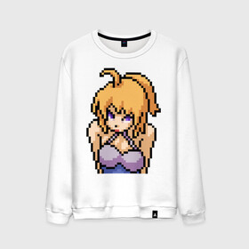 Мужской свитшот хлопок с принтом Pixel art anime в Кировске, 100% хлопок |  | anime | art | girl | manga | pixel | аниме | арт | девушка | манга | пиксель