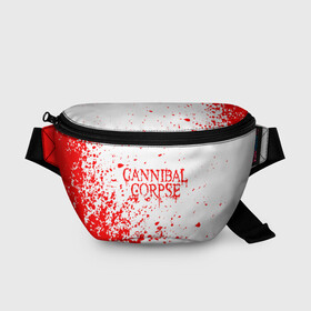 Поясная сумка 3D с принтом cannibal corpse в Кировске, 100% полиэстер | плотная ткань, ремень с регулируемой длиной, внутри несколько карманов для мелочей, основное отделение и карман с обратной стороны сумки застегиваются на молнию | cannibal | cannibal corpse | cannibal corpse butchered at birth | cannibal corpse eaten back to life | cannibal corpse hammer smashed face | corpse | death metal | металл | пластинки с металлическим лезвием | рок | труп каннибала