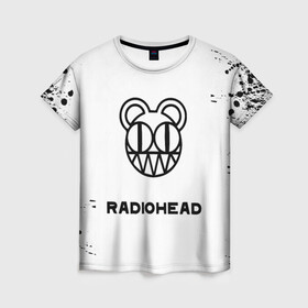 Женская футболка 3D с принтом radiohead в Кировске, 100% полиэфир ( синтетическое хлопкоподобное полотно) | прямой крой, круглый вырез горловины, длина до линии бедер | colin greenwood | dead air space | ed o’brien | eob | greenwood brothers | jnny | jonny and thom | jonny greenwood | nigel godrich | phil selway | radio head | radiohead | selway | thm yrk | tom yorke | xl | xl recordings | джонни гринвуд | колин гринвуд 