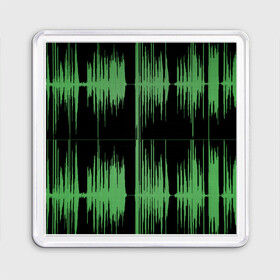 Магнит 55*55 с принтом AUDIOWAVE в Кировске, Пластик | Размер: 65*65 мм; Размер печати: 55*55 мм | Тематика изображения на принте: underground | звук | звуковая волна | звукорежиссер | прикол