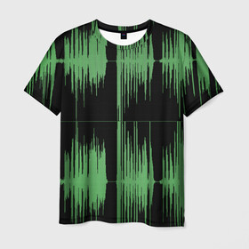 Мужская футболка 3D с принтом AUDIOWAVE в Кировске, 100% полиэфир | прямой крой, круглый вырез горловины, длина до линии бедер | Тематика изображения на принте: underground | звук | звуковая волна | звукорежиссер | прикол