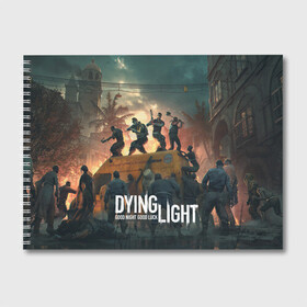 Альбом для рисования с принтом Dying Light в Кировске, 100% бумага
 | матовая бумага, плотность 200 мг. | Тематика изображения на принте: dying light | dying light 2 | game | games | zomby | апокалипсис | даинг лайт | два | дуинг лайт | зомби | зомби апокалипсис | игра | игры