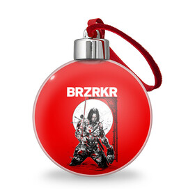 Ёлочный шар с принтом BRZRKR в Кировске, Пластик | Диаметр: 77 мм | berzerker | brzrkr | comics | брзркр | киану ривз | комиксы