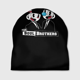 Шапка 3D с принтом The Soul Brothers в Кировске, 100% полиэстер | универсальный размер, печать по всей поверхности изделия | Тематика изображения на принте: art | brothers | cartoon | cup | cuphead | devil | dice | game | king | mugman | soul | the | арт | бос | босс | братья | голова | демон | душа | дьявол | игра | капхед | магмен | мультик | мультфильм | платформер | чаша | чашка | человек | чер