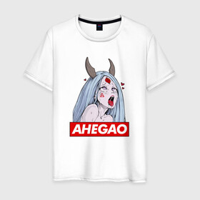 Мужская футболка хлопок с принтом AHEGAO KAGUYA | АХЕГАО КАГУЯ в Кировске, 100% хлопок | прямой крой, круглый вырез горловины, длина до линии бедер, слегка спущенное плечо. | Тематика изображения на принте: ahegao | japanese anime | kawai | kowai | oppai | otaku | senpai | sugoi | waifu | yandere | ахегао | ковай | отаку | семпай | сенпай | сэмпай | яндере | японская анимация