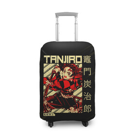 Чехол для чемодана 3D с принтом Tanjirou Kimetsu no Yaiba в Кировске, 86% полиэфир, 14% спандекс | двустороннее нанесение принта, прорези для ручек и колес | demon slayer | kamado | kimetsu no yaiba | nezuko | tanjiro | аниме | гию томиока | зеницу агацума | иноске хашибира | камадо | клинок | корзинная девочка | манга | музан кибуцуджи | незуко | рассекающий демонов | танджиро