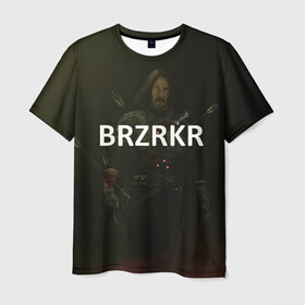 Мужская футболка 3D с принтом BRZRZR в Кировске, 100% полиэфир | прямой крой, круглый вырез горловины, длина до линии бедер | berserker | киану ривз | комикс | постер