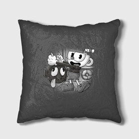 Подушка 3D с принтом CUPHEAD в Кировске, наволочка – 100% полиэстер, наполнитель – холлофайбер (легкий наполнитель, не вызывает аллергию). | состоит из подушки и наволочки. Наволочка на молнии, легко снимается для стирки | art | cartoon | cup | cuphead | devil | dice | game | king | mugman | the | арт | бос | босс | голова | демон | дьявол | игра | капхед | магмен | мультик | мультфильм | платформер | чаша | чашка | человек | черт