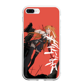 Чехол для iPhone 7Plus/8 Plus матовый с принтом Evangelion Asuka Langley в Кировске, Силикон | Область печати: задняя сторона чехла, без боковых панелей | eva | eva 00 | eva 01 | eva 02 | rei | rei ayanami | shinji ikari | аска | ева | ева 02 | евангелион