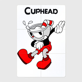Магнитный плакат 2Х3 с принтом Cuphead Капхед в Кировске, Полимерный материал с магнитным слоем | 6 деталей размером 9*9 см | cup head | cuphead | run and gun | детям | капхед | капхэд | логотипы игр | персонажи игр | чашка