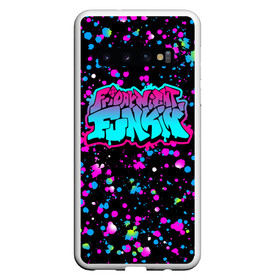 Чехол для Samsung Galaxy S10 с принтом FRIDAY NIGHT FUNKIN NEON в Кировске, Силикон | Область печати: задняя сторона чехла, без боковых панелей | Тематика изображения на принте: dance | friday night funk | friday night funkin | music | the boyfriend | the girlfriend | trash | бойфренд | гёрлфренд | граффити | игры | кликеры | музыка | танцы | треш