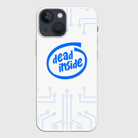 Чехол для iPhone 13 mini с принтом DEAD INSIDE в Кировске,  |  | dead inside | dont open | гуль | дед инсайт | дединсайт | дэд инсайт | дэдинсайт | интроверт | кен канеки | мертв внутри | мертвый внутри