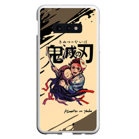 Чехол для Samsung S10E с принтом Kimetsu no Yaiba в Кировске, Силикон | Область печати: задняя сторона чехла, без боковых панелей | demon slayer | kamado | kimetsu no yaiba | nezuko | tanjiro | аниме | гию томиока | зеницу агацума | иноске хашибира | камадо | клинок | корзинная девочка | манга | музан кибуцуджи | незуко | рассекающий демонов | танджиро