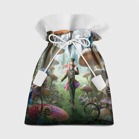 Подарочный 3D мешок с принтом Алиса в Кировске, 100% полиэстер | Размер: 29*39 см | абстракция | алиса | арт | рендеринг | страна чудес