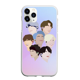 Чехол для iPhone 11 Pro Max матовый с принтом БТС Bangtan Boys BTS в Кировске, Силикон |  | bangtan | bangtan boys | boys | bts | minimalist | бангтан | бтс | группа бтс