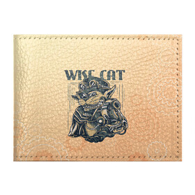 Обложка для студенческого билета с принтом Wise cat в Кировске, натуральная кожа | Размер: 11*8 см; Печать на всей внешней стороне | Тематика изображения на принте: steampunk | арт | графика | обои | плакат | постер | стимпанк