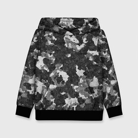 Детская толстовка 3D с принтом Gray Camouflage в Кировске, 100% полиэстер | двухслойный капюшон со шнурком для регулировки, мягкие манжеты на рукавах и по низу толстовки, спереди карман-кенгуру с мягким внутренним слоем | Тематика изображения на принте: army | camo | camouflage | military | камуфляж