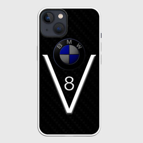 Чехол для iPhone 13 с принтом BMW V8 в Кировске,  |  | bmw | bmw v8 | carbon | power | двигатель | мощь