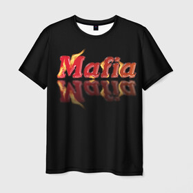 Мужская футболка 3D с принтом Мафия Mafia в Кировске, 100% полиэфир | прямой крой, круглый вырез горловины, длина до линии бедер | Тематика изображения на принте: mafia | веселье | гангстер | игры | компания | мафия | настольные игры | отдых | развлечение