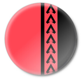 Значок с принтом Apex Legends в Кировске,  металл | круглая форма, металлическая застежка в виде булавки | Тематика изображения на принте: apex legends | apex legends лого | игра | лого | минимализм