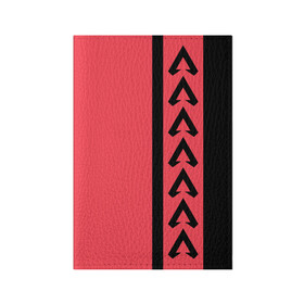 Обложка для паспорта матовая кожа с принтом Apex Legends в Кировске, натуральная матовая кожа | размер 19,3 х 13,7 см; прозрачные пластиковые крепления | Тематика изображения на принте: apex legends | apex legends лого | игра | лого | минимализм