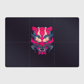 Магнитный плакат 3Х2 с принтом Японский дьявол в Кировске, Полимерный материал с магнитным слоем | 6 деталей размером 9*9 см | дьявол | закат | иньйань | иньянь | катана | катаны | самураи | самурай | япония | японское