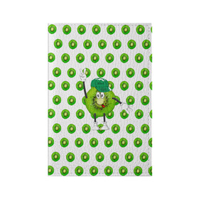 Обложка для паспорта матовая кожа с принтом Mr Kiwi в Кировске, натуральная матовая кожа | размер 19,3 х 13,7 см; прозрачные пластиковые крепления | happy kiwi | kiwi | еда | киви | мистер киви | счастливый киви | ягода