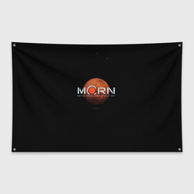 Флаг-баннер с принтом Марс в Кировске, 100% полиэстер | размер 67 х 109 см, плотность ткани — 95 г/м2; по краям флага есть четыре люверса для крепления | the expanse | космос | марс | марсиане | пространство | сериал | фантастика | экспансия
