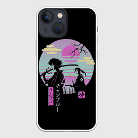 Чехол для iPhone 13 mini с принтом Samurai в Кировске,  |  | anime | japan | katana | manga | sakura | samurai | sempai | senpai | sun | аниме | закат | катана | манга | сакура | самураи | солнце | япония