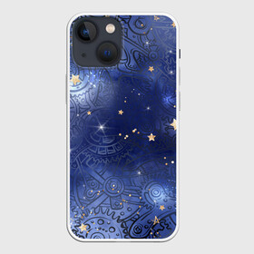 Чехол для iPhone 13 mini с принтом Небо в стиле Стимпанк в Кировске,  |  | steampunk | tdrstpnk | астрономия | брутальный | викторианский | звезды | изобретатель | изобретения | космический | космос | крылья | механизм | механический | небо | рисунок | стиль | схема | чертеж